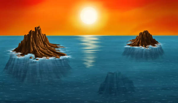 地球最早的生命可能形成于远古岛屿温水池