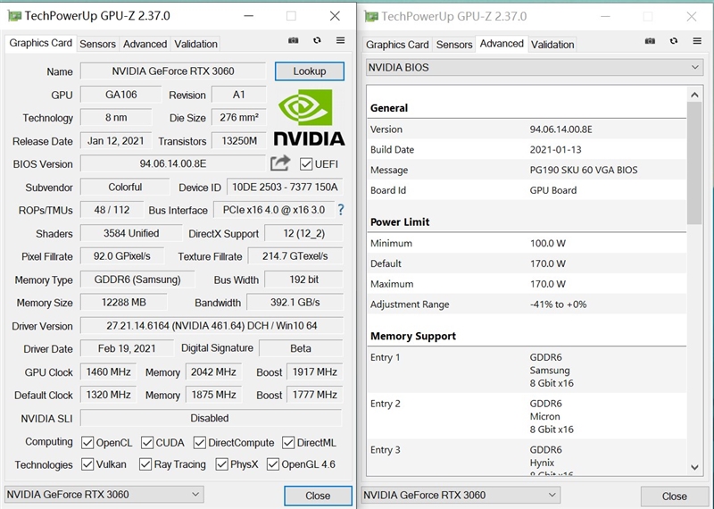 NVIDA GeForce RTX 3060首发评测：2499元真能买到的甜点卡