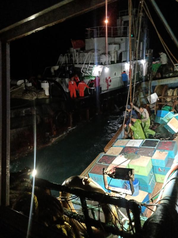 福建湄洲湾口水域一游艇沉没，救援人员顶七级大风救起4名船员