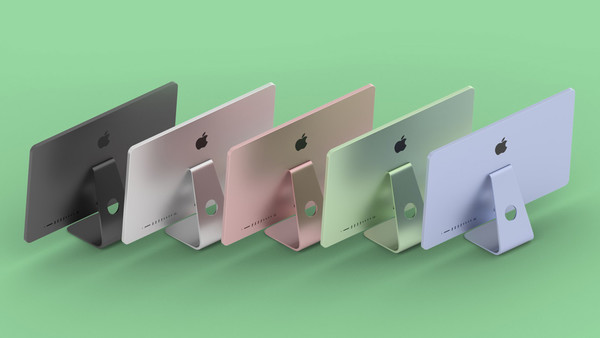 新iMac或将在下周发布 新设计配M1芯片拥有多种配色