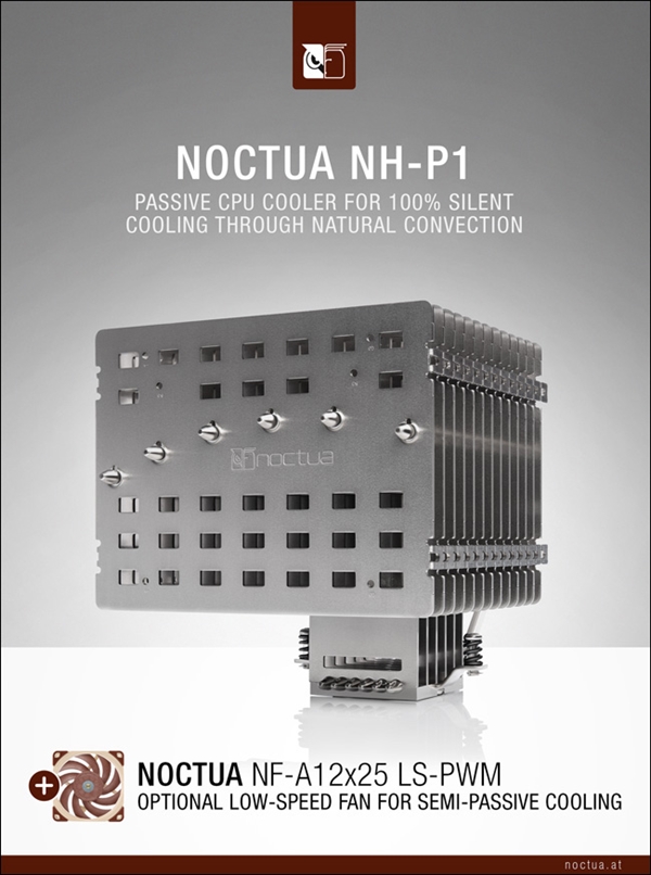 猫头鹰正式发布NH-P1无风扇散热器：稳压125W i9-11900K烤机