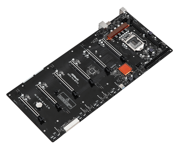 华擎发布H510挖矿专用主板：六条PCIe 3.0 x16插槽
