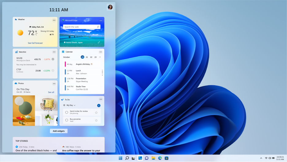 微软发布Windows 11：居中任务栏设计+圆角矩形窗口 将支持安卓应用