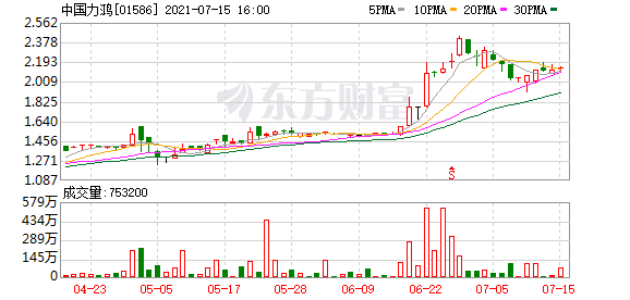 中国力鸿(01586)因红股发行可换股债券转换价调整为1.48港元