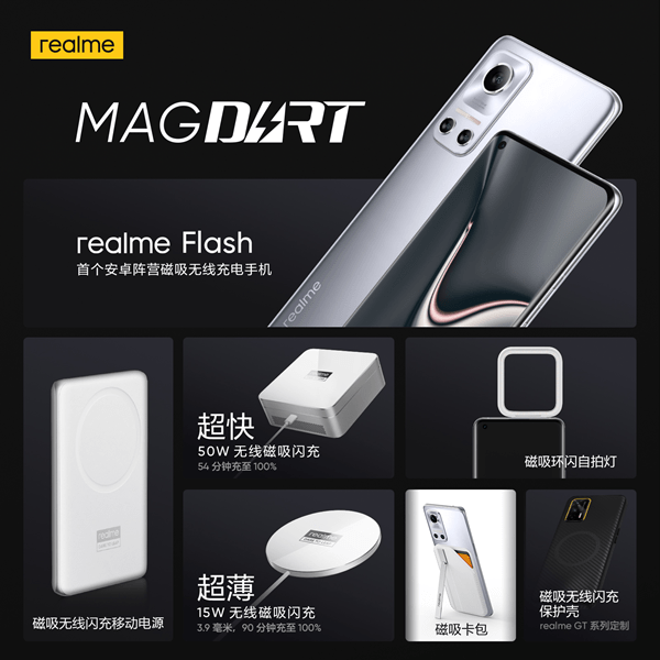 realme发布MagDart磁吸无线闪充，堪称“最快、最薄、最全”
