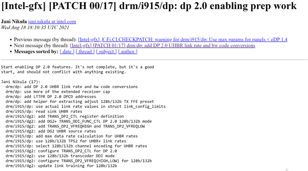 抢先A/N！Intel DG2独立显卡首发DP 2.0接口：带宽秒杀HDMI 2.1