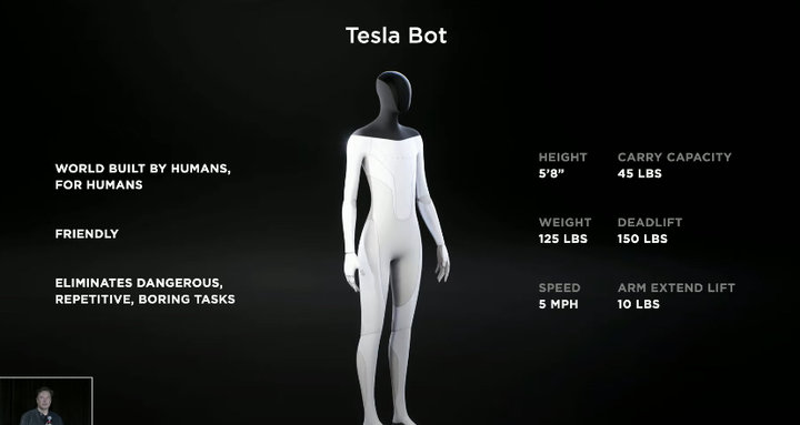 马斯克发布的特斯拉人形机器人很惊艳，但可能只是个笑话