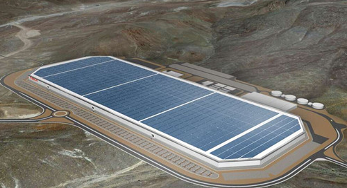 特斯拉内华达超级工厂屋顶太阳能电池板面积扩大 已接近一半
