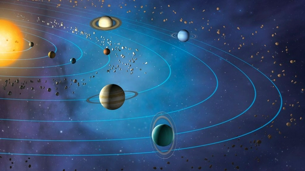 为何太阳系所有行星都在同一平面上旋转？