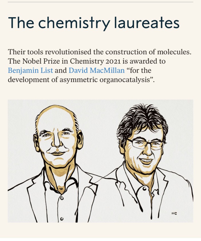 两位化学家“夺回”诺贝尔化学奖！靠的是你熟悉又陌生的成果