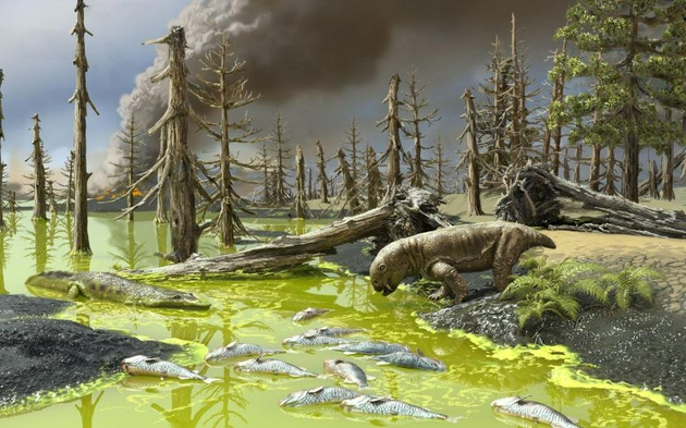 二叠纪末“毒汤”是导致几乎所有物种灭绝的主要原因