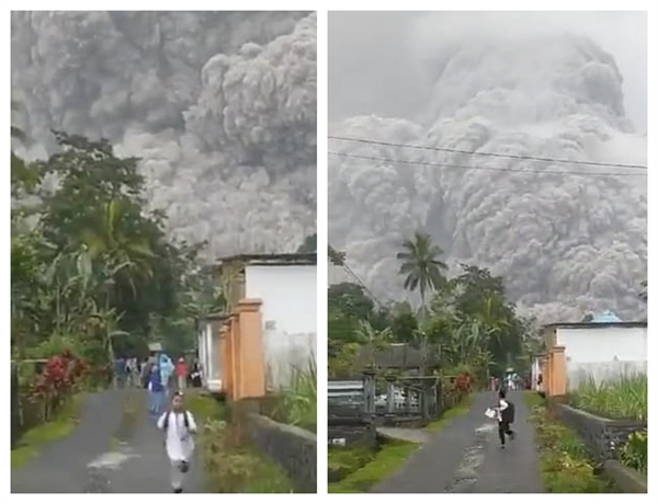 天灾人祸！印尼火山剧烈喷发已致13死41伤 现场画面曝光：浓烟冲上万米高空