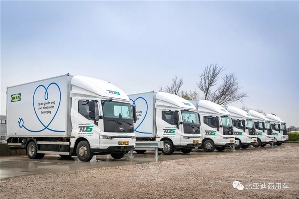 满载续航里程超200公里！比亚迪纯电动卡车首次驶入荷兰