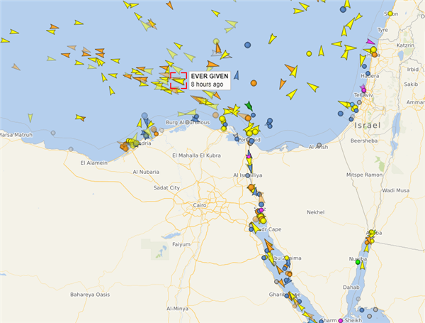 长赐号再入苏伊士运河 这次载货更多 埃及吓到紧急状态