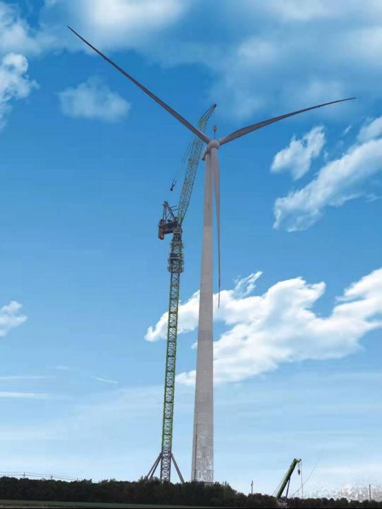 “引领新风向、共创大未来”--中联重科再创全球最大风电动臂塔机新纪录!