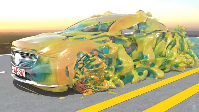 研究人员开发出计算机仿真方法 可以模拟移动车辆的气流