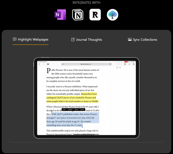 想要在 iPad 上标记网页？这款免费工具帮你高亮、批注、做笔记
