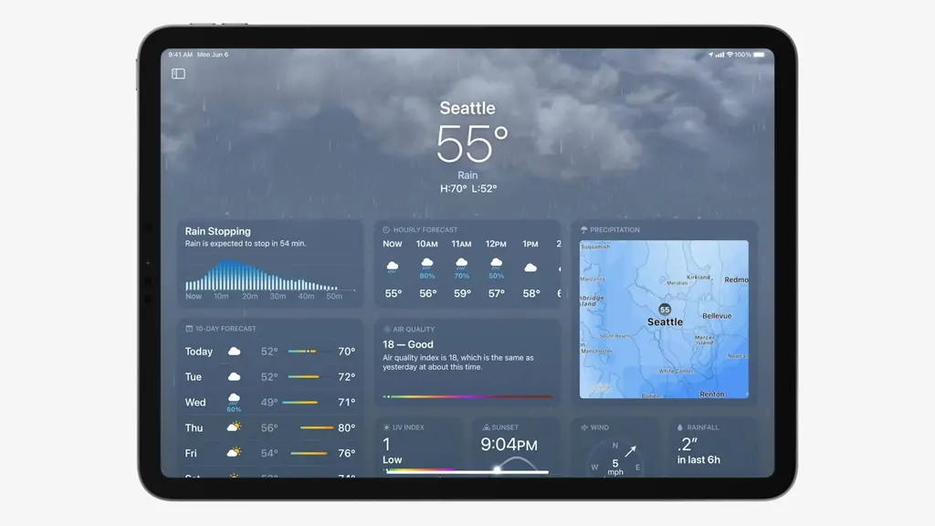 等待12年 iPad终于有了官方的天气应用