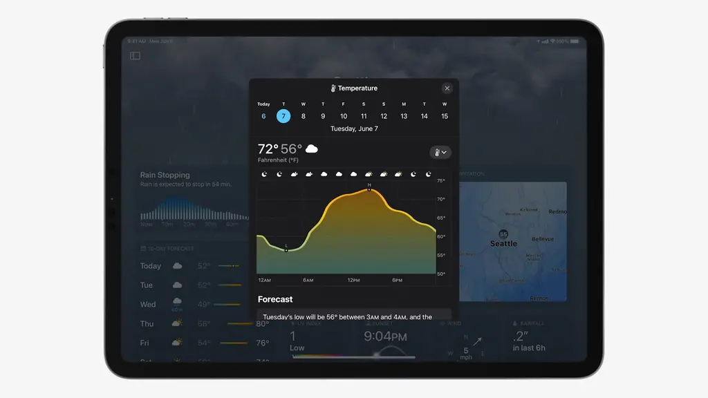 等待12年 iPad终于有了官方的天气应用