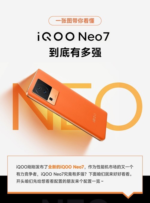 iQOO Neo7究竟有多强？一张图带你看懂