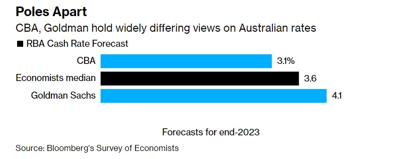 4.1%还是3.1%? 机构对澳大利亚利率峰值展望存巨大分歧