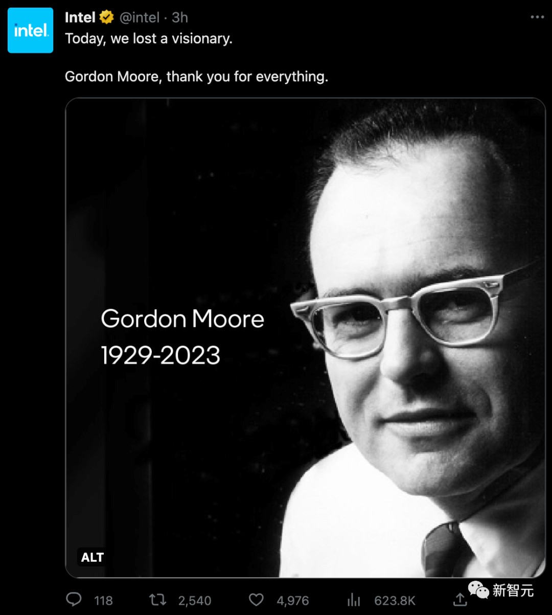 摩尔定律之父94岁仙逝！悼念一代半导体先驱、英特尔创始人戈登·摩尔