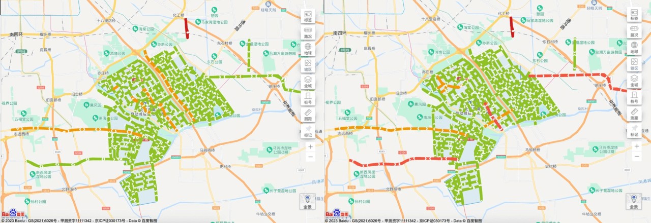 五一北京全城开启暴雨拥堵模式，百度AI信控技术助力亦庄出行自由